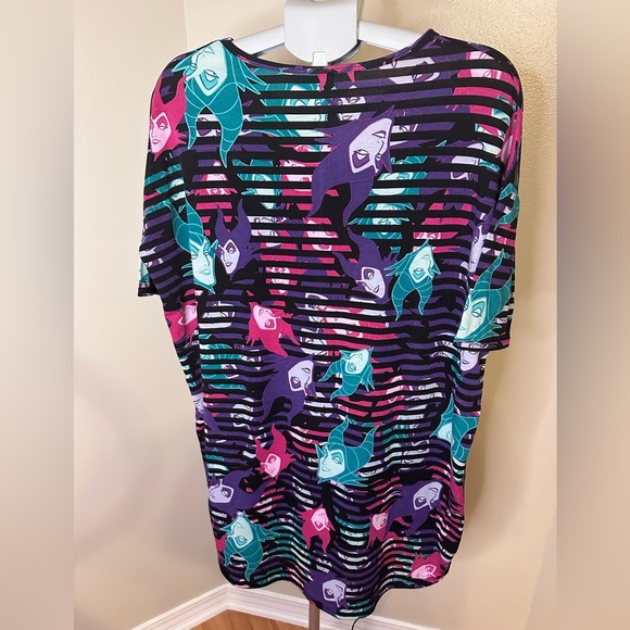 Lularoe Simply Comfortable Women's Disney Maleficent Short Sleeve Stretch Shirt - Picture 3 of 4
